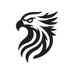 Minimalist eagle logo