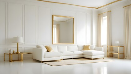 Fototapeta premium Photo interior modern design room 3d illustration