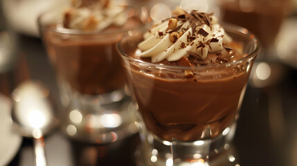 Chocolate Hazelnut Mousse For Dessert.