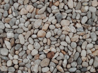 beach stones close up