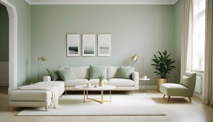 Fototapeta premium Photo interior modern design room 3d illustration