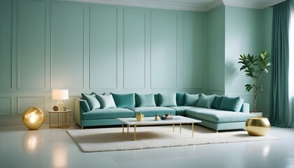Photo interior modern design room 3d illustration