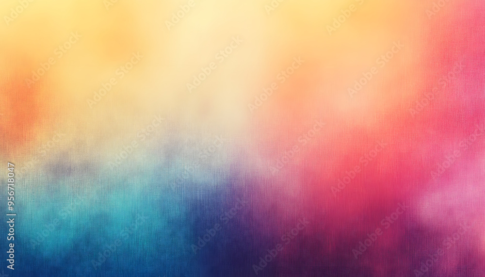 Poster abstract warm pastel blurred grainy gradient background texture colorful digital grain noise effect 
