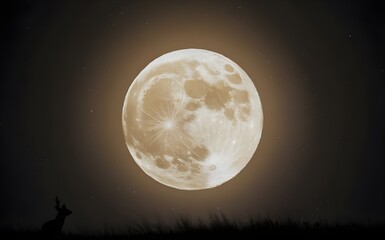 Full moon in the dark night, moon, moon at night, moon at noon, beautiful moon background