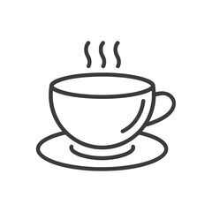 coffee cup line icon