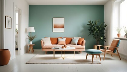 Photo interior modern design room 3d illustration