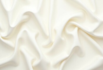 Obraz premium Elegant Ivory Silk Drapery: Abstract Monochrome Luxury Fabric Background