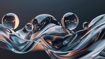 Transparent Bubbles on Fluid Surface