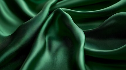 Obraz premium Emerald Green Luxurious Fabric Texture for Premium Product Displays and Packaging Design