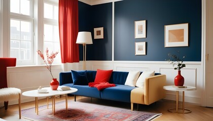 Photo interior modern design room 3d illustration