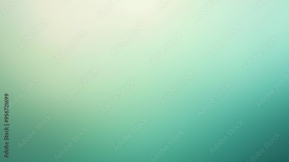 Aufkleber soft green gradient background with light transitions for minimalist design concept