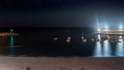Night view of Santiago Beach in La Gomera © Miguel Diaz Ojeda