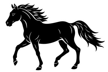 horse  silhuette vector illustration