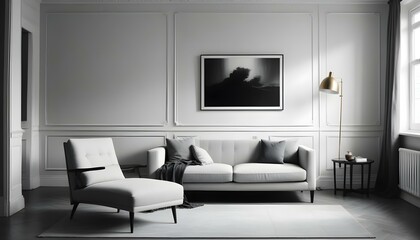 Photo interior modern design room 3d illustration