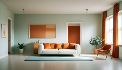 Photo interior modern design room 3d illustration