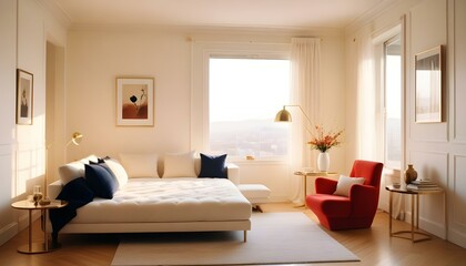 Photo interior modern design room 3d illustration