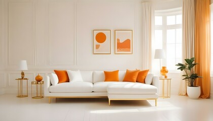 Photo interior modern design room 3d illustration