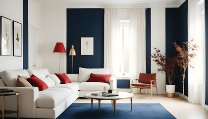 Fototapeta premium Photo interior modern design room 3d illustration