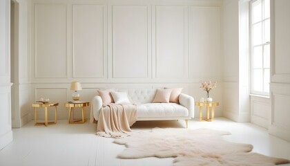 Photo interior modern design room 3d illustration