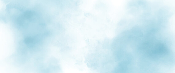 Abstract blue watercolor for background