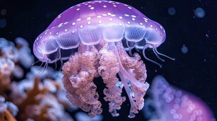 Mauve stinger purple jellyfish - Pelagia noctiluca