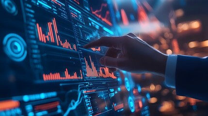 Fototapeta premium Policymakers Leveraging Tools to Simulate Economic Policy Impacts for Advanced Forecasting