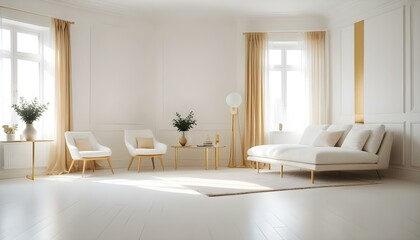 Photo interior modern design room 3d illustration