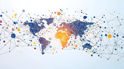 Interconnected Global Economic Policy Visualization with Networked Country Nodes