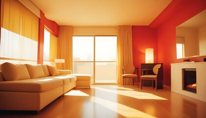 Photo interior modern design room 3d illustration