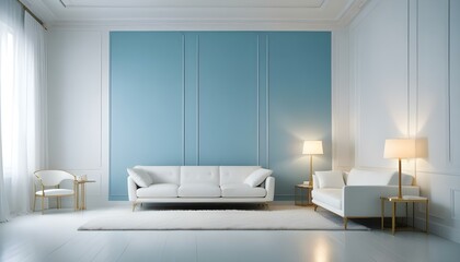 Photo interior modern design room 3d illustration