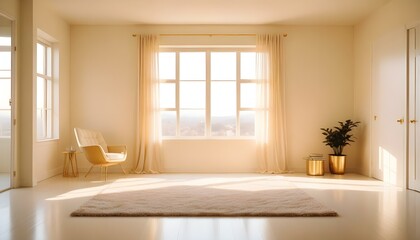 Photo interior modern design room 3d illustration