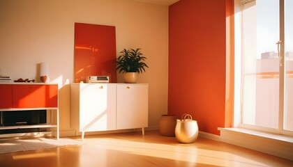 Photo interior modern design room 3d illustration