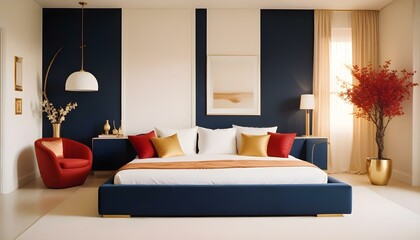 Photo interior modern design room 3d illustration