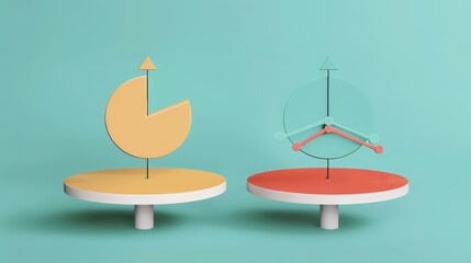 A mutual fund chart comparing active vs. passive management performance