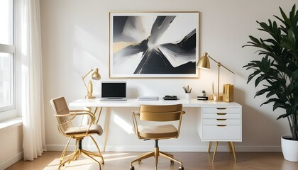 Photo interior modern design room 3d illustration