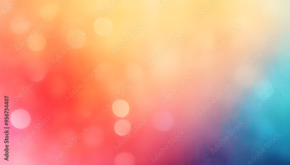 Poster abstract warm pastel blurred grainy gradient background texture colorful digital grain noise effect 