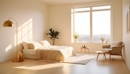 Photo interior modern design room 3d illustration