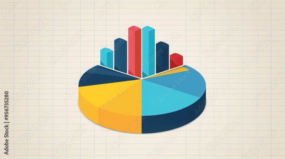 Poster a mutual fund chart with detailed breakdowns of asset allocation and fund composition.