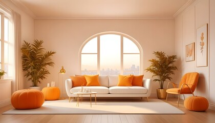 Photo interior modern design room 3d illustration