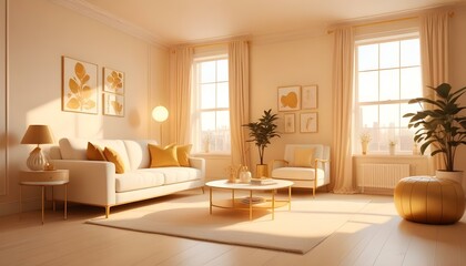 Photo interior modern design room 3d illustration
