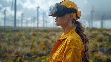 Renewable Energy Engineers Design 3D Wind Turbine Park Using Augmented Reality Hologram and Smartphone.