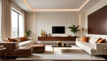 Photo interior modern design room 3d illustration