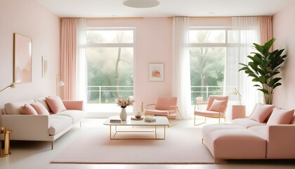 Fototapeta premium Photo interior modern design room 3d illustration