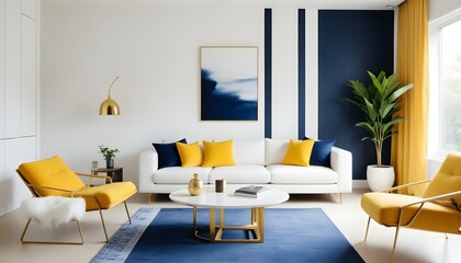 Photo interior modern design room 3d illustration