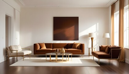 Fototapeta premium Photo interior modern design room 3d illustration