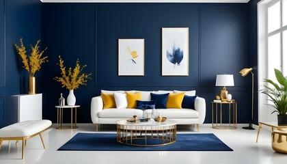 Photo interior modern design room 3d illustration