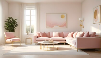 Photo interior modern design room 3d illustration