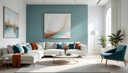 Photo interior modern design room 3d illustration