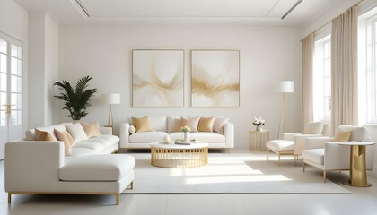Photo interior modern design room 3d illustration