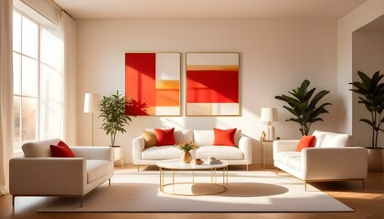 Photo interior modern design room 3d illustration